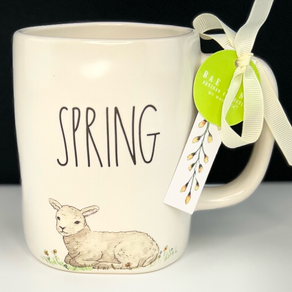 Rae Dunn - 3/$48 - 'Spring - Lamb' ceramic mug. NWT Firm!